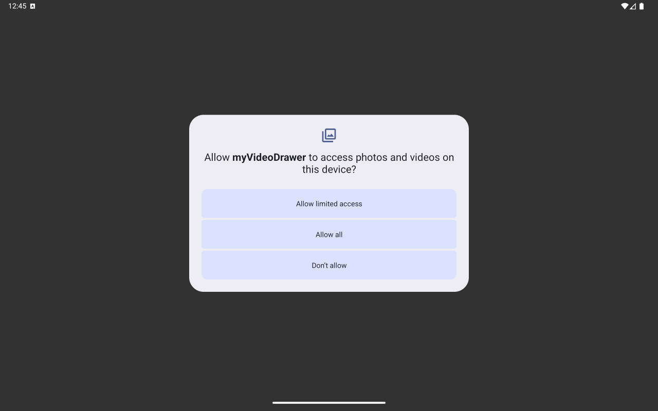 Widget as rendered on a mobile device